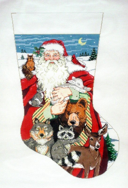Beasts Christmas Stocking   (Handpainted by Sandra Gilmore)