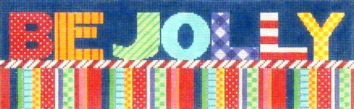 Be Jolly    (handpainted needlepoint canvas
 by Associated Talents)