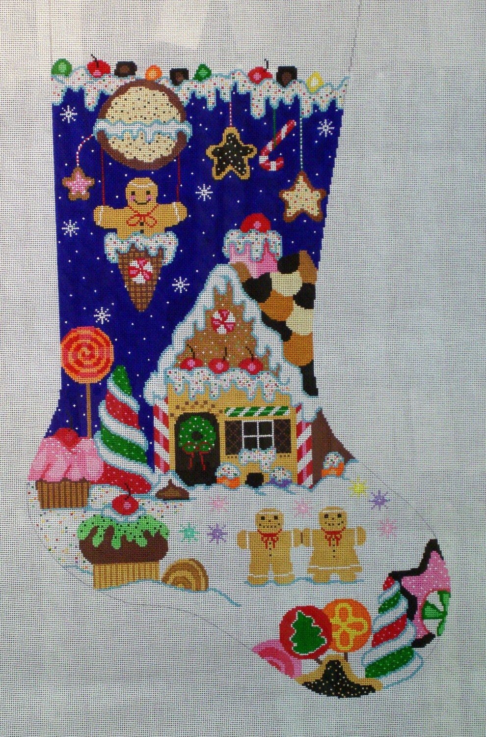 Candyland Stocking (Handpainted by Shelly Tribbey Designs)