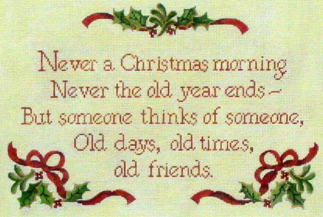Never a Christmas Morning (Handpainted from Needlepoint Alley)