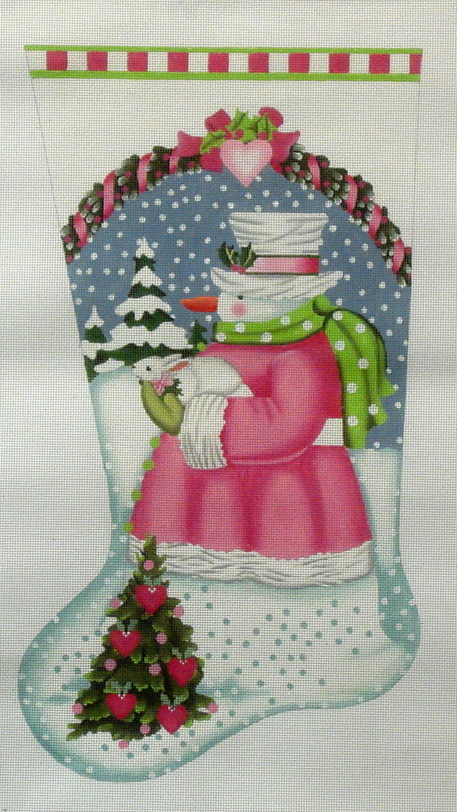 Pink Snowman (handpainted from Melissa Shirley Designs)*Product may take longer than usual to arrive*