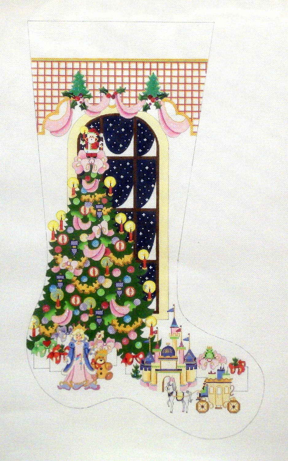 Princess Tree with Lattice Top   (handpainted from  Strictly Christmas)*Product may take longer than usual to arrive*