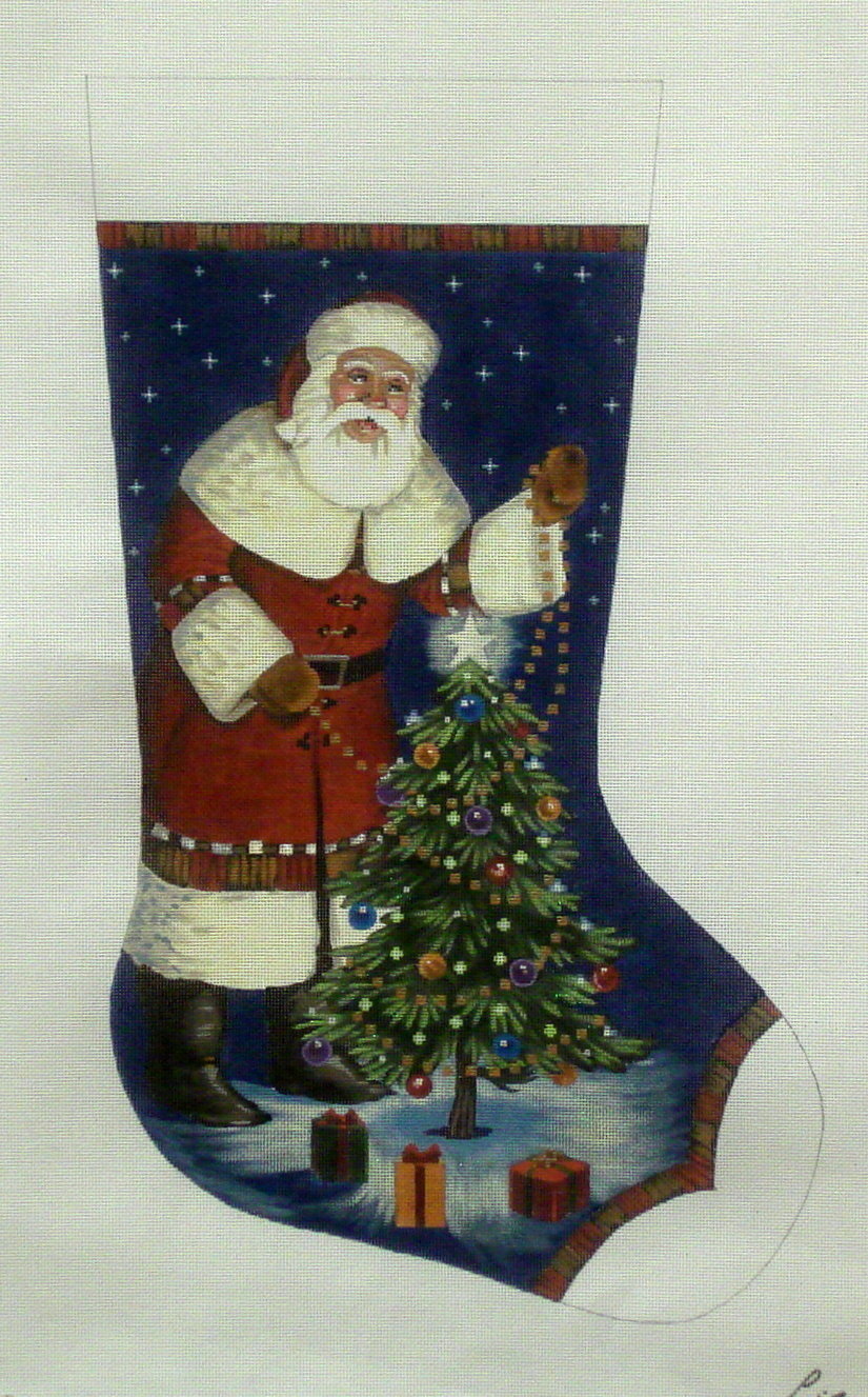 Santa's Own Christmas   (handpainted from Tapestry Tent)