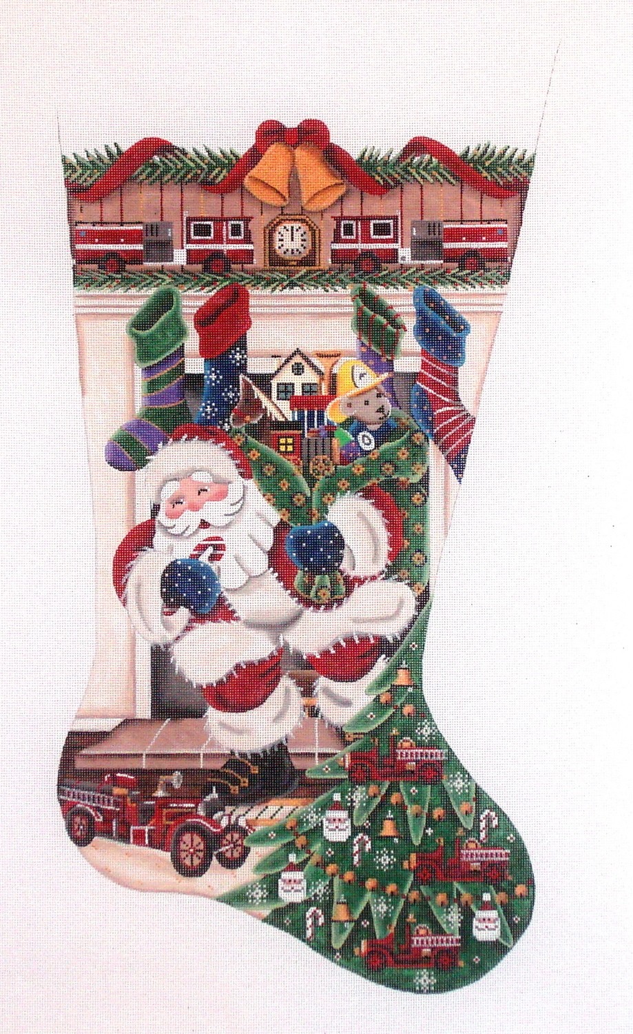 Fire Engine Stocking   (hand painted from Rebecca Woods)*Product may take longer than usual to arrive*
