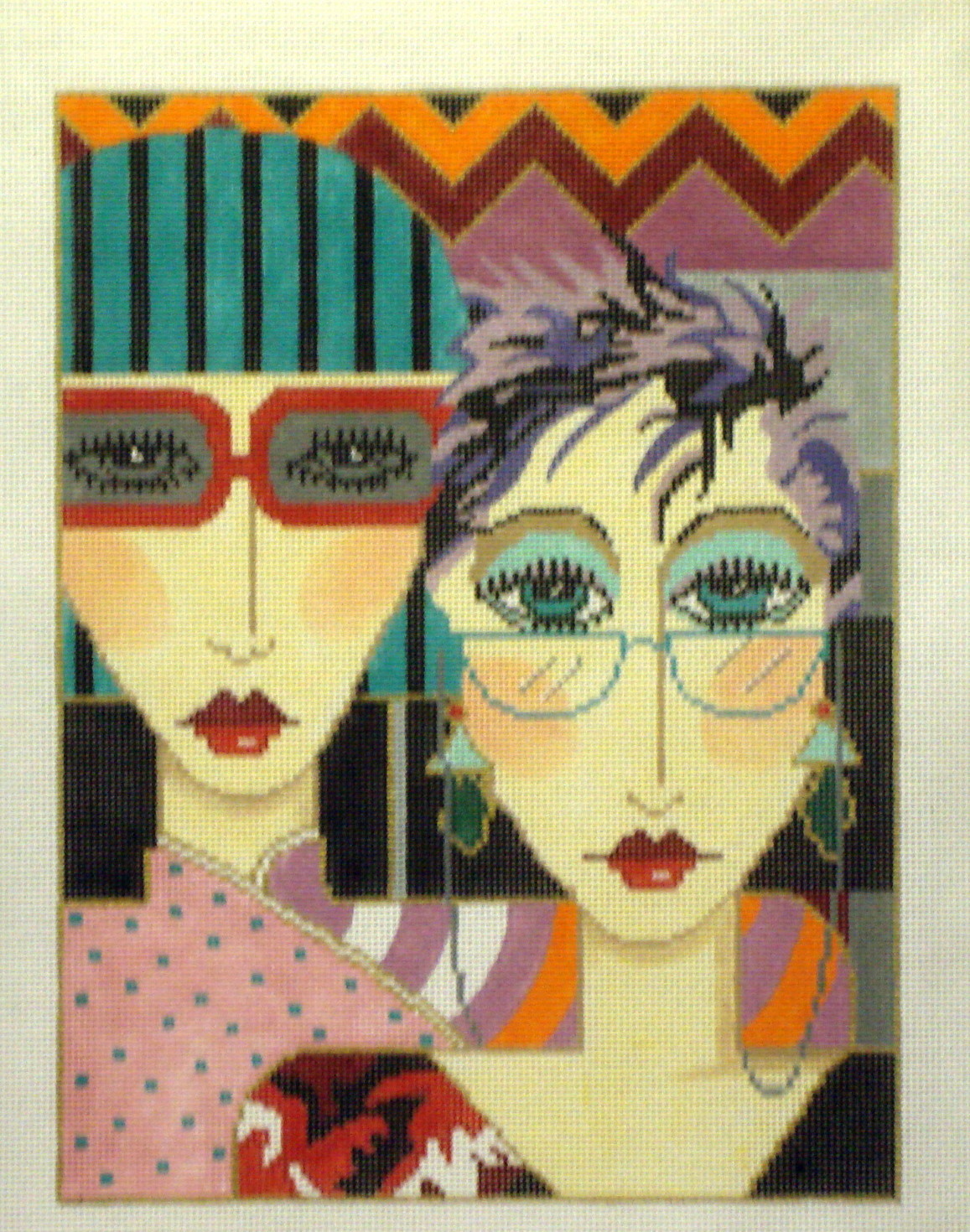 Glasses   (Handpainted from Barbara Russell Designs)