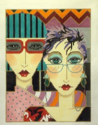 Glasses   (Handpainted by Barbara Russell Designs)