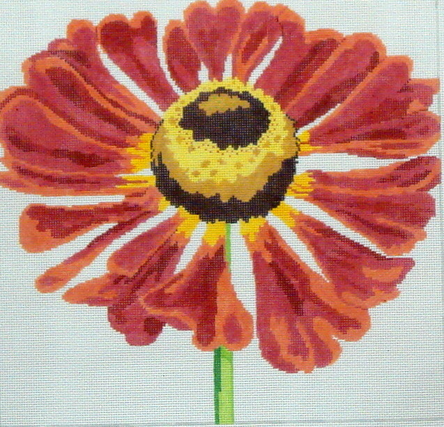 Button Flower     (handpainted by Jean Smith)