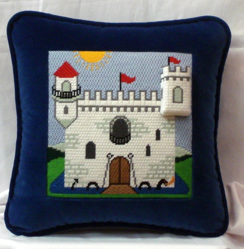 Castle Tooth Fairy Pillow   (Handpainted by Julia's Needlework)