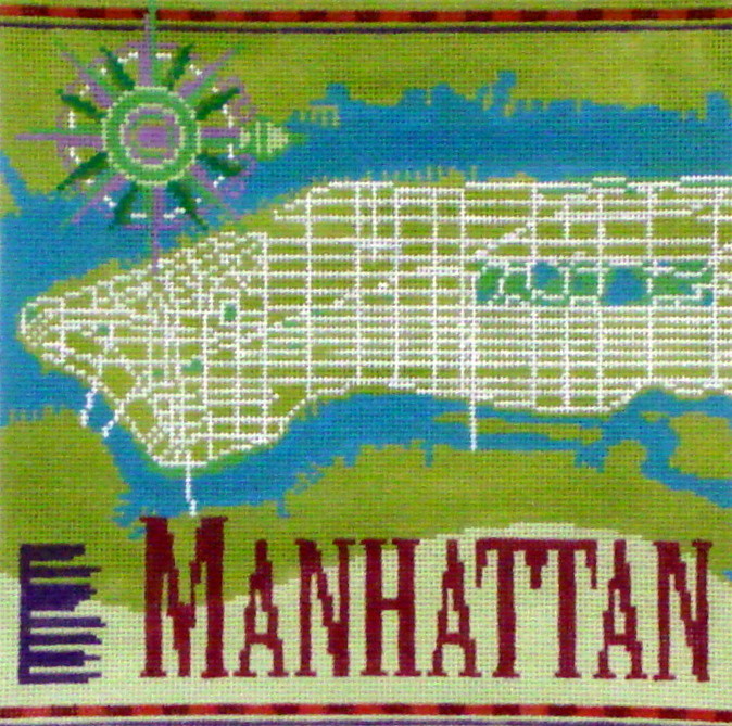 Manhattan   (Handpainted by Ruth Schmuff Designs)