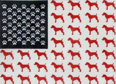 Dog Flag   (Handpainted by All About Stitching)*Product may take longer than usual to arrive*