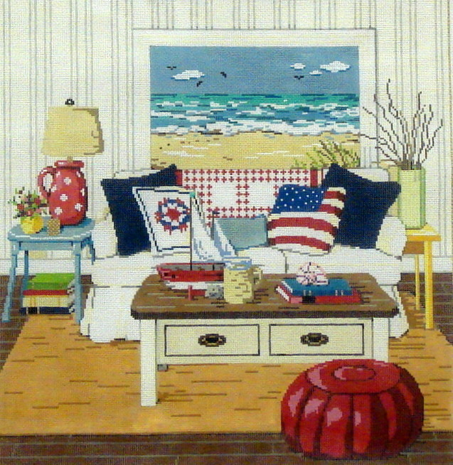 At The Seashore  (Handpainted by Sandra Gilmore)