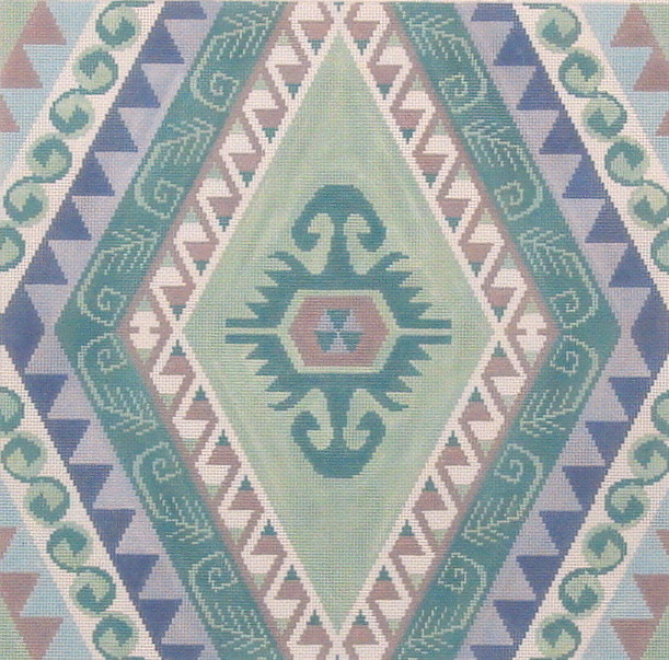 Kilim II A     (handpainted needlepoint canvas by Susan Roberts)