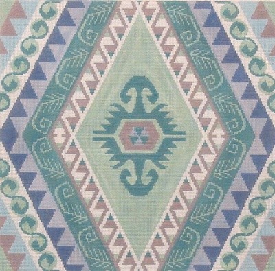 Kilim II A (handpainted needlepoint canvas by Susan Roberts)*Product may take longer than usual to arrive*