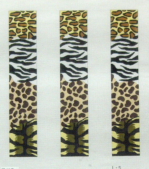 Animal Skins Collage Luggage Straps  (handpainted by Meredith Collection)
