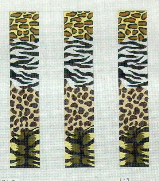 Animal Skins Collage Luggage Straps  (Handpainted by Meredith Collection)