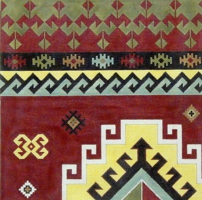 Kilim I A  (handpainted canvas by Susan Roberts)*Product may take longer than usual to arrive*