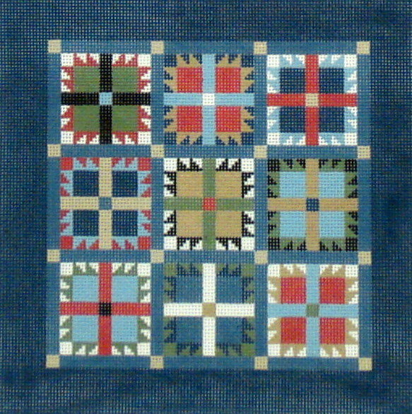 Bear Paw Quilt  (Handpainted by Susan Roberts Designs)