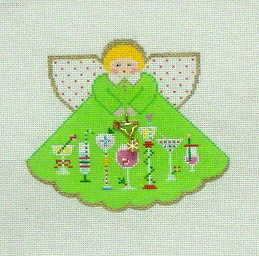 Christmas Cocktails (Angel with charms) (Handpainted by Painted Pony Designs)*Product may take longer than usual to arrive*
