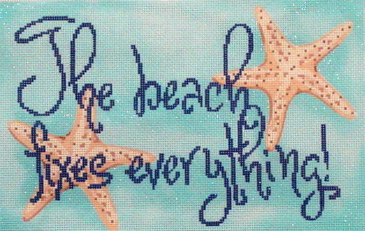 The Beach Fixes Everything  (Handpainted by Associated Talents)