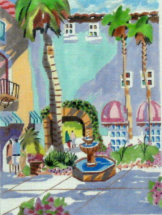 Via Parigi  (Handpointed by Purple Palm Designs)