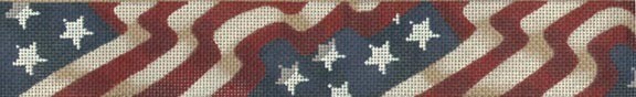 Stars & Stripes Banner Belt (handpainted by Tapestry Tent)