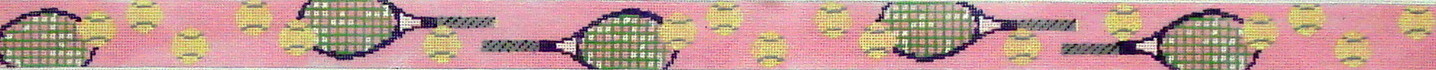 Ladies  Pink Tennis Belt (Handpainted by Walker Street Designs)