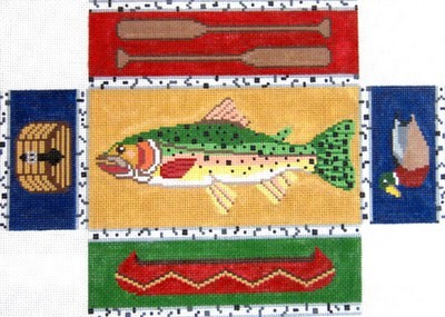 Fishing Brick Cover  (Handpainted by Silver Needle)