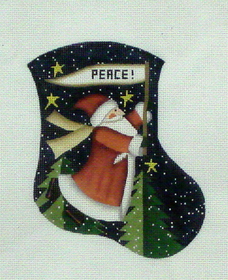 Peace Santa  (Handpainted by Danji Designs)