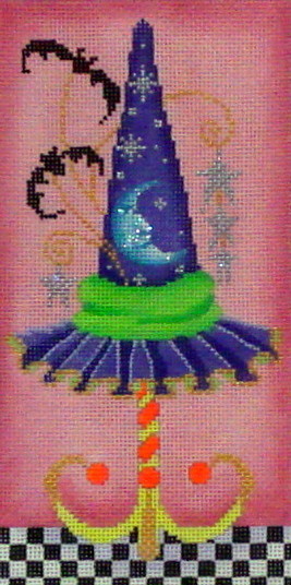 Witches Hat With Bats & Stars   (handpainted from Brenda Stofft)*Product may take longer than usual to arrive*