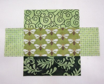 Green Patchwork Bees Brick Cover       (JP Designs)