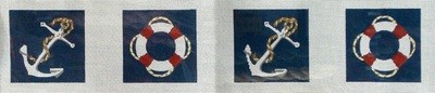 Anchor & Life Rings Coasters   (handpainted by CBK)*Product may take longer than usual to arrive*