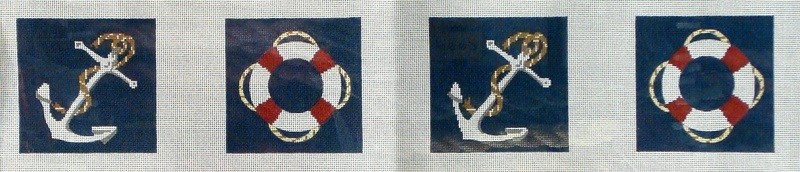 Anchor & Life Rings Coasters  (Handpainted by CBK)