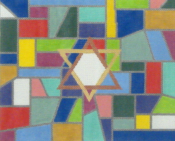 Stained Glass Tallis Bag   (Handpainted by Susan Roberts)