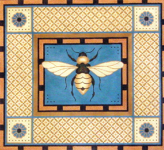 Blue & Brown Bumble Bee    (hand painted from JPNP)