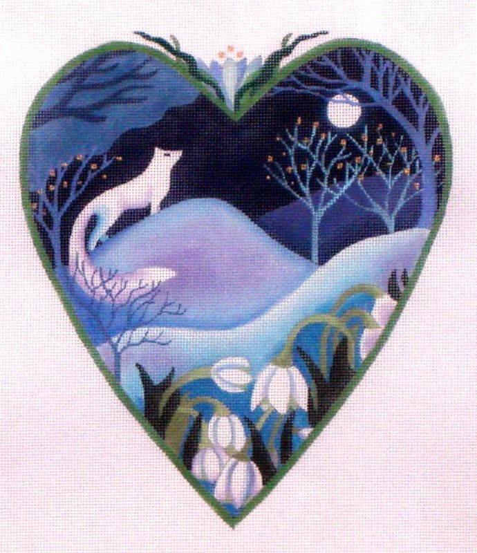 The Last Snow   (Handpainted by Brenda Stofft)