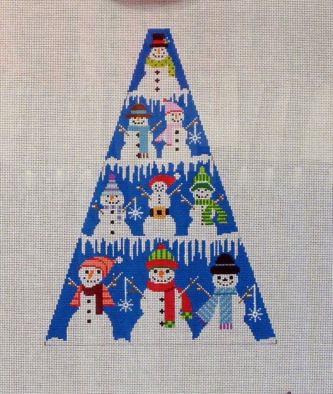 Snowman Tree Standup   (Handpainted by Shelly Tribbey Designs).