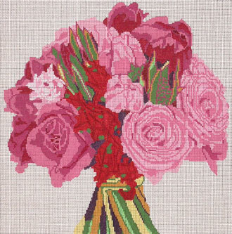Stunning Rose Bouquet  (Handpainted by Jean Smith)