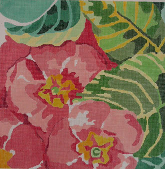 Painter's Primrose   (Handpainted by Jean Smith)
