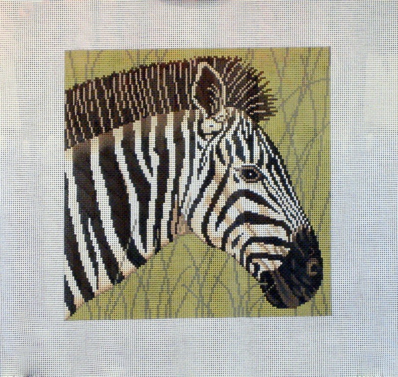 Zebra in Grass  (Handpainted by JP Designs)