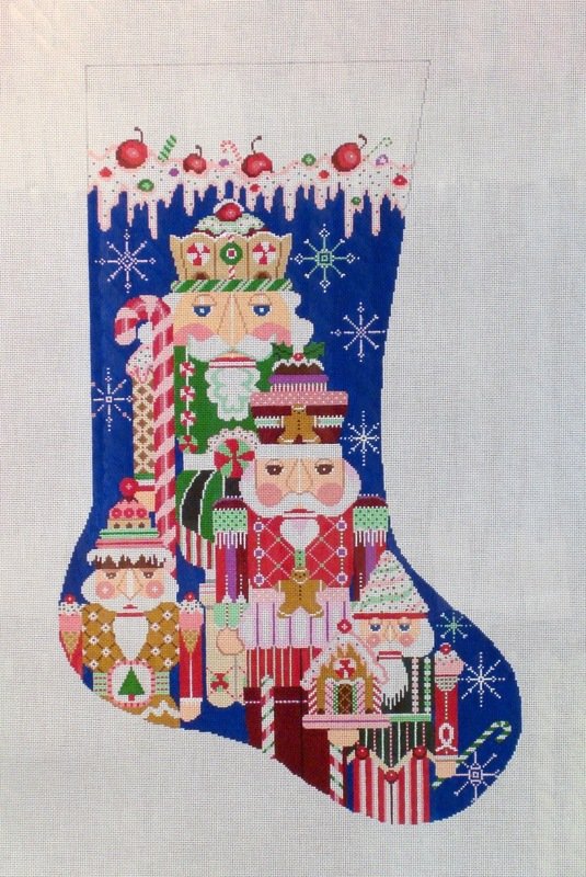 Sweetest Nutcrackers Stocking  (Handpainted by Shelly Tribbey Designs)