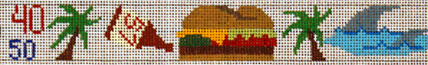 Jimmy Buffet Belt (Handpainted by Julia's Needleworks) Jimmy Buffet Belt (Handpainted by Julia's Needleworks)