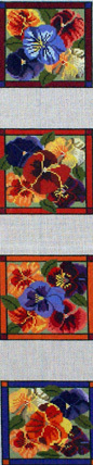 Pansy Coasters (Handpainted by Whimsy & Grace) Pansy Coasters (Handpainted by Whimsy & Grace)