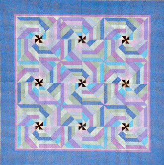 Pinwheel Spider Web  (Handpainted by Susan Roberts)