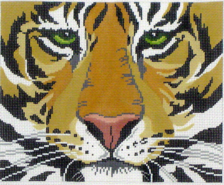 Tiger Face  (Handpainted by Colonial Needle)