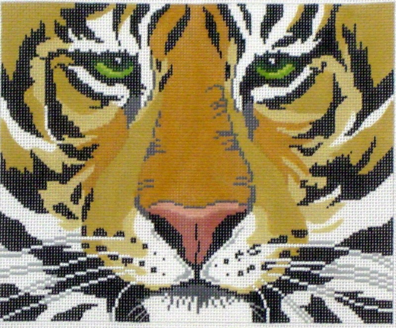 Tiger Face  (Handpainted by Colonial Needle)