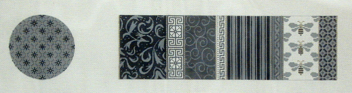 Treasure Box, Gray & White with Bees  (Handpainted by JP Designs)
