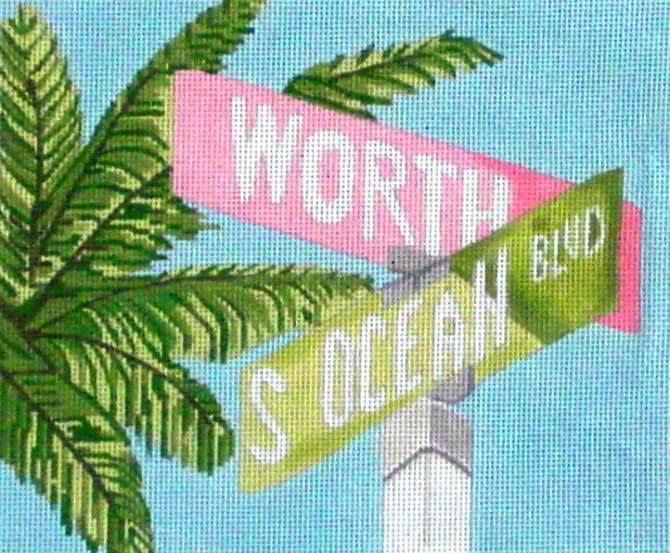 S. Ocean/Worth    (Handpainted by Plum Stitchery)