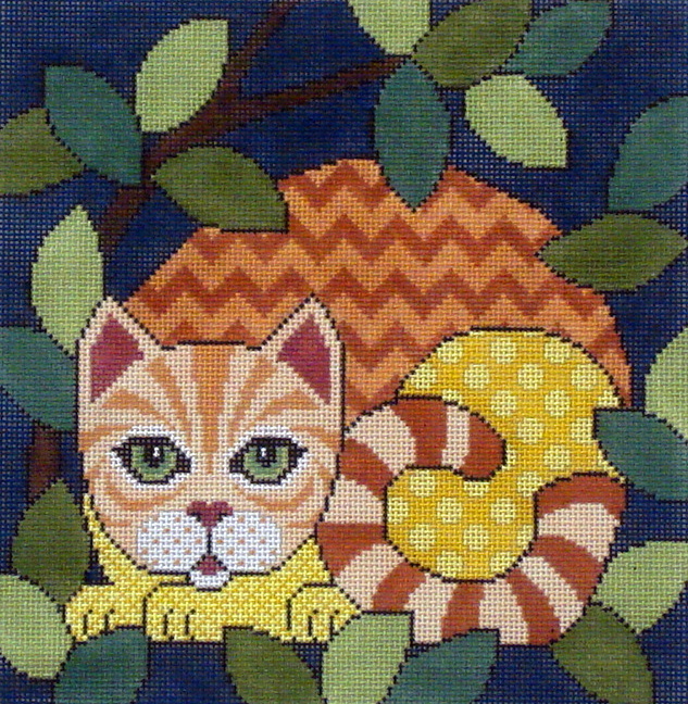 Out Cattin Around/Orange Tabby  (Handpainted by JP Designs)