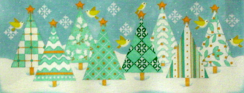Tree Row    (Handpainted by Mellissa Shirley)