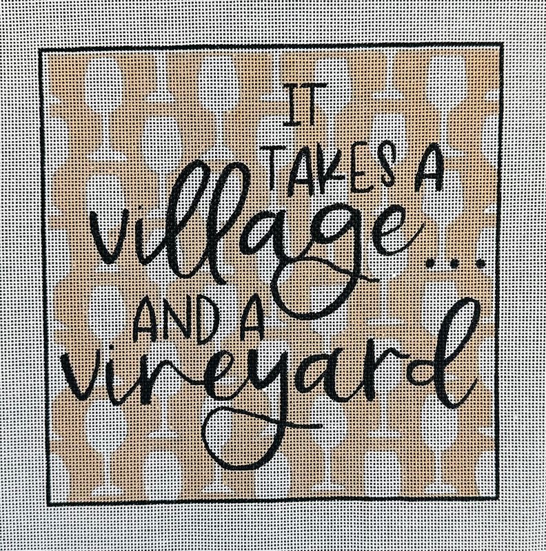 It Takes a Village  (Handpainted by CBK Needlepoint)
